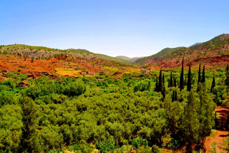 a scenic valley is seen in the desert