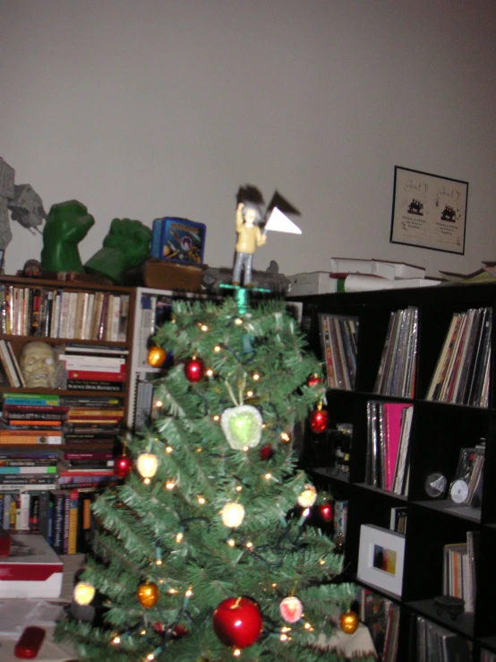a christmas tree with a star on top