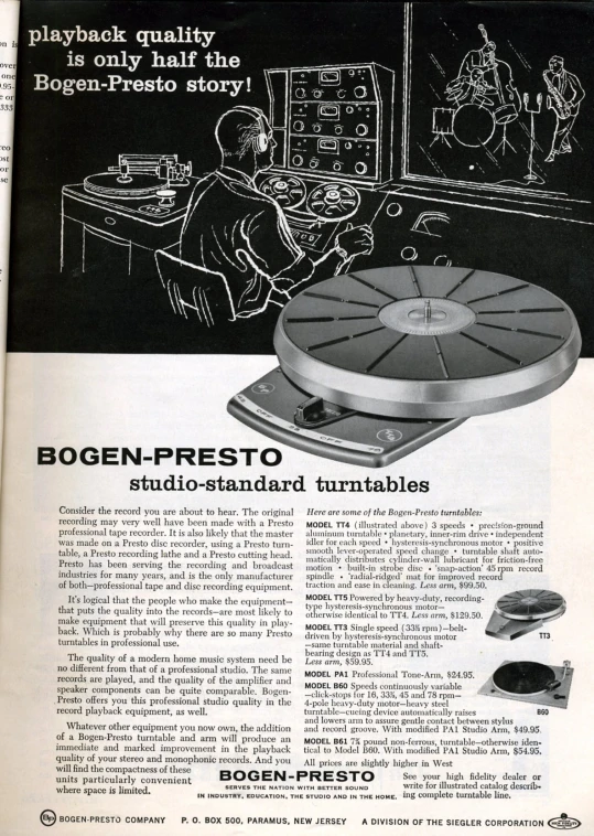 an advertit from the bosch project showing a stereo