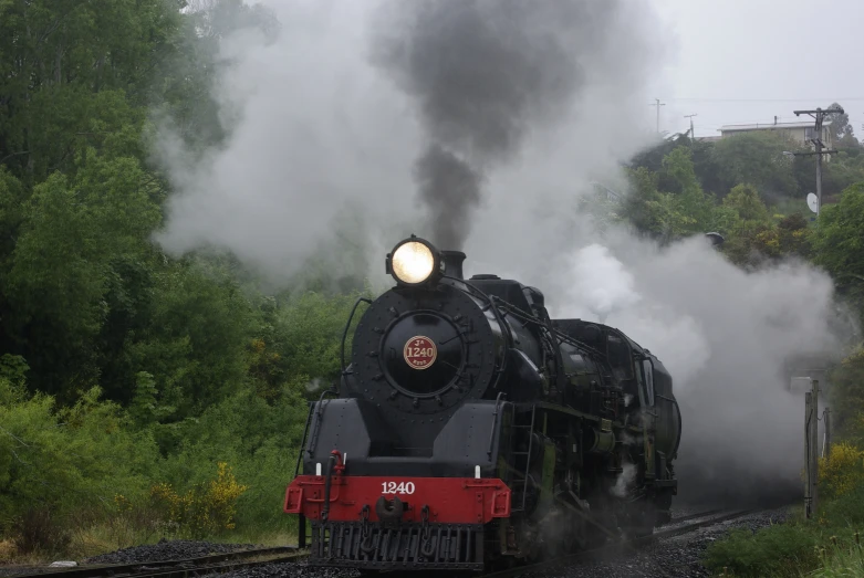 a large long train on a steel track