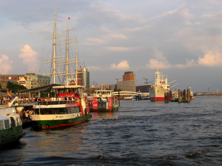 large white and red boats in the water