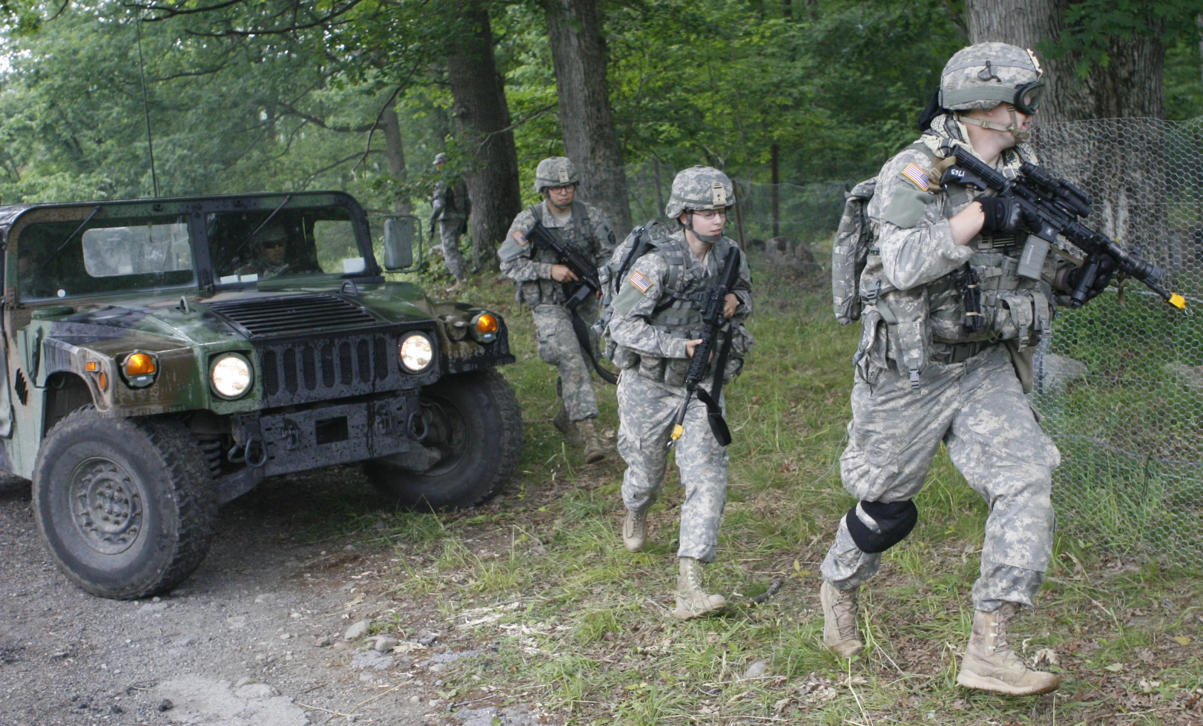 an image of soldiers that are playing in the mud