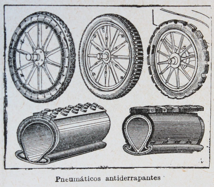 a diagram with many different types of wheels