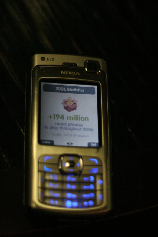 an open cell phone with the screens lit up