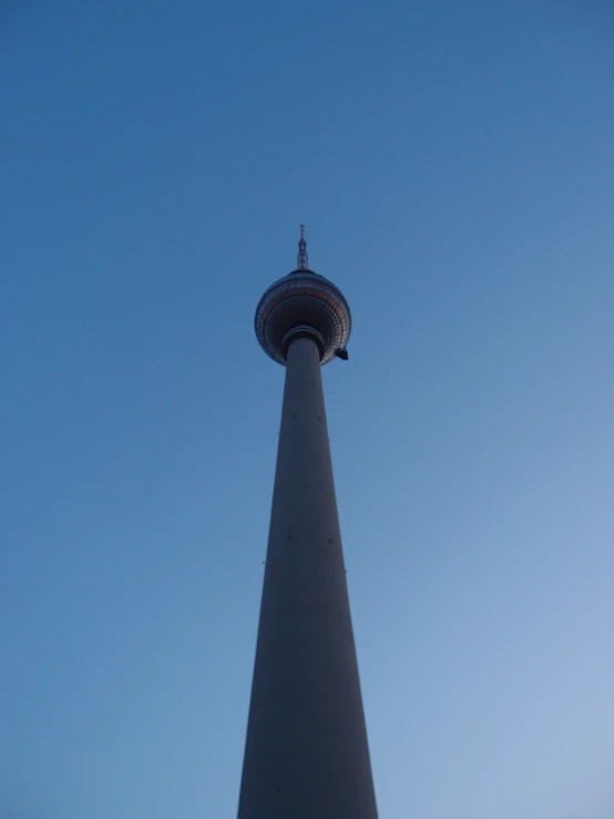 the view of a tower on the top of a building