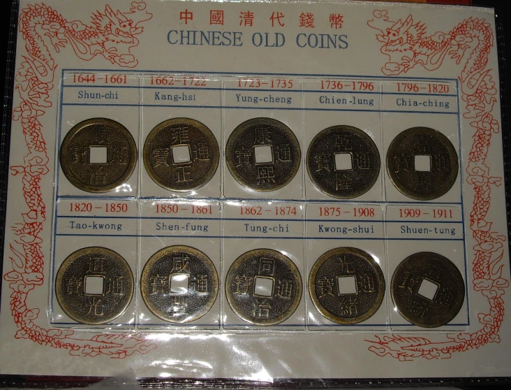 twelve coins are placed in a package