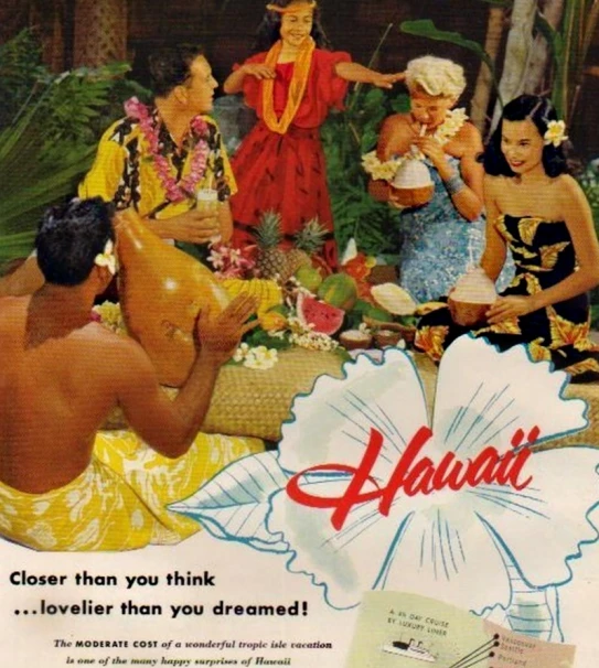 an advertit for the hawaiian clothing line