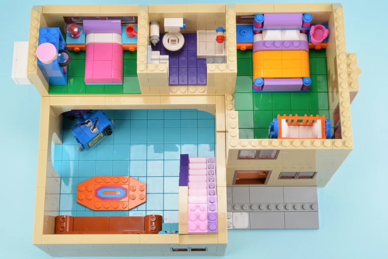 an image of lego toy house floor plan