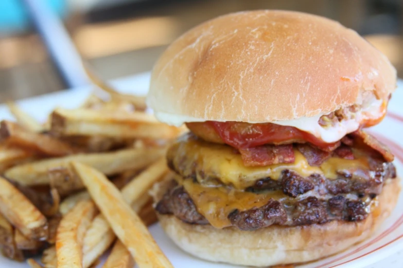 a sandwich and fries on a plate