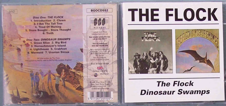 the cover of a musical album in its plastic case