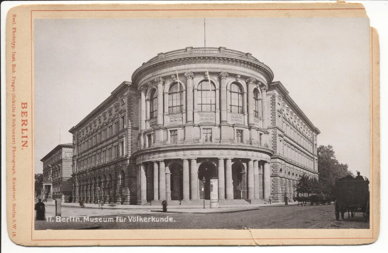 a drawing of an old building in a city