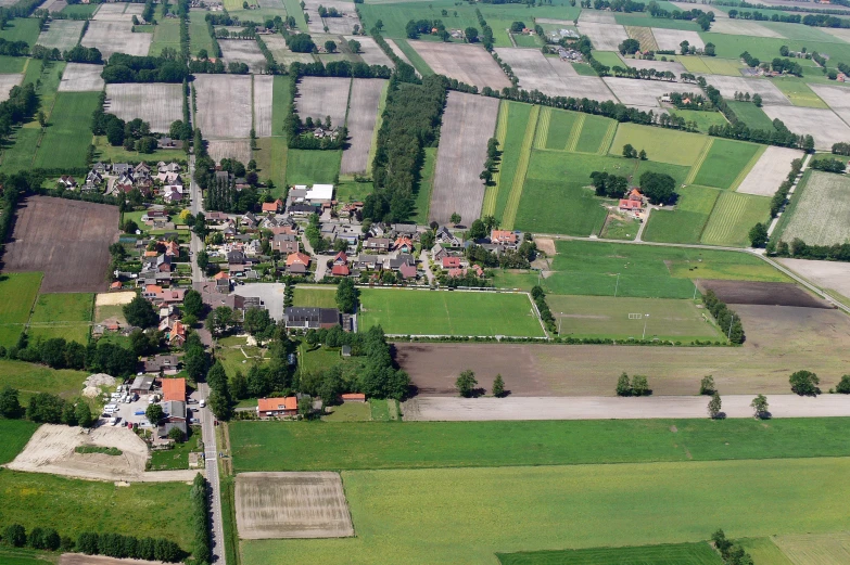 an aerial view of the countryside in germany