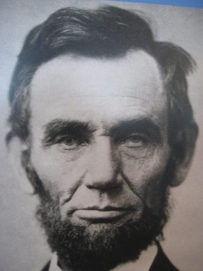 the pograph of aham lincoln is the only visible