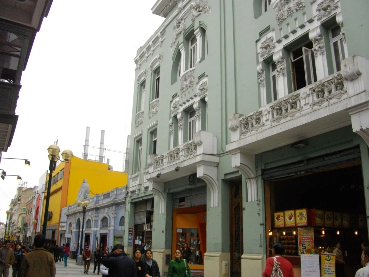 a street in an old city with many buildings