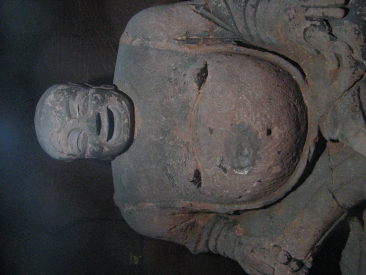 an image of buddha statue on display in a museum