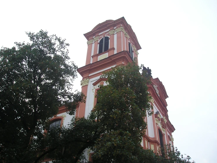 a very tall tower with a clock on it