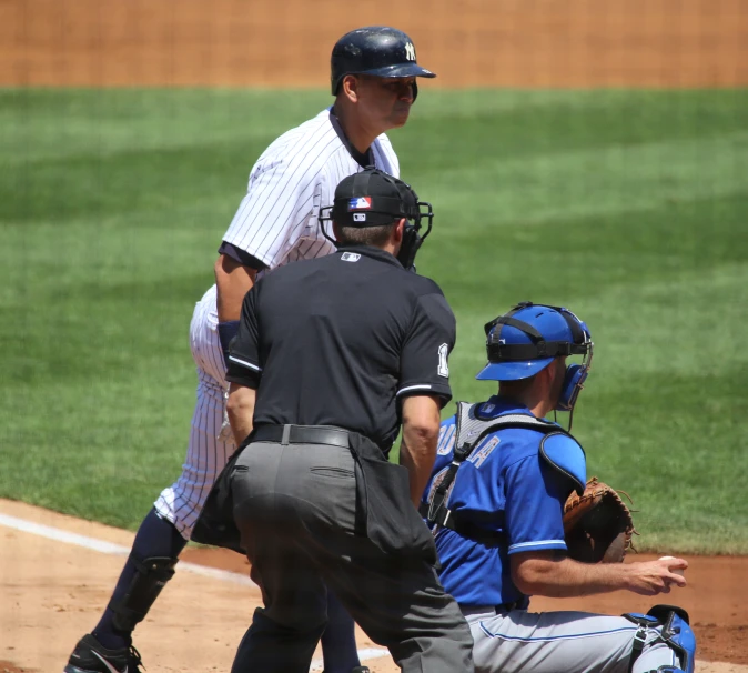 a baseball player getting ready to catch a ball