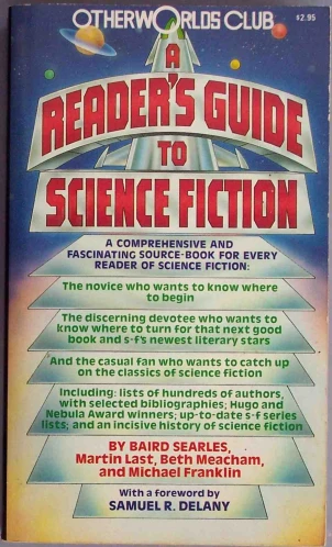 an paperback book cover for a reader's guide to science fiction