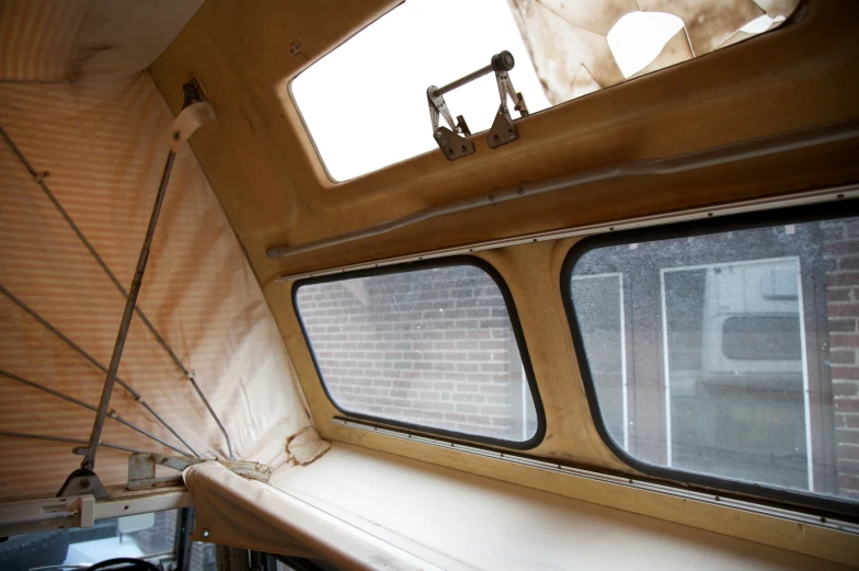 the interior of a vehicle with the door open