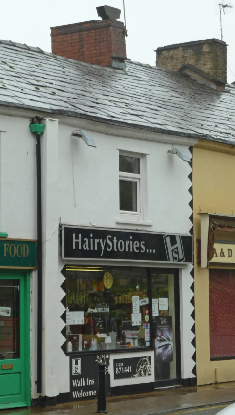 this is an exterior of a hair store