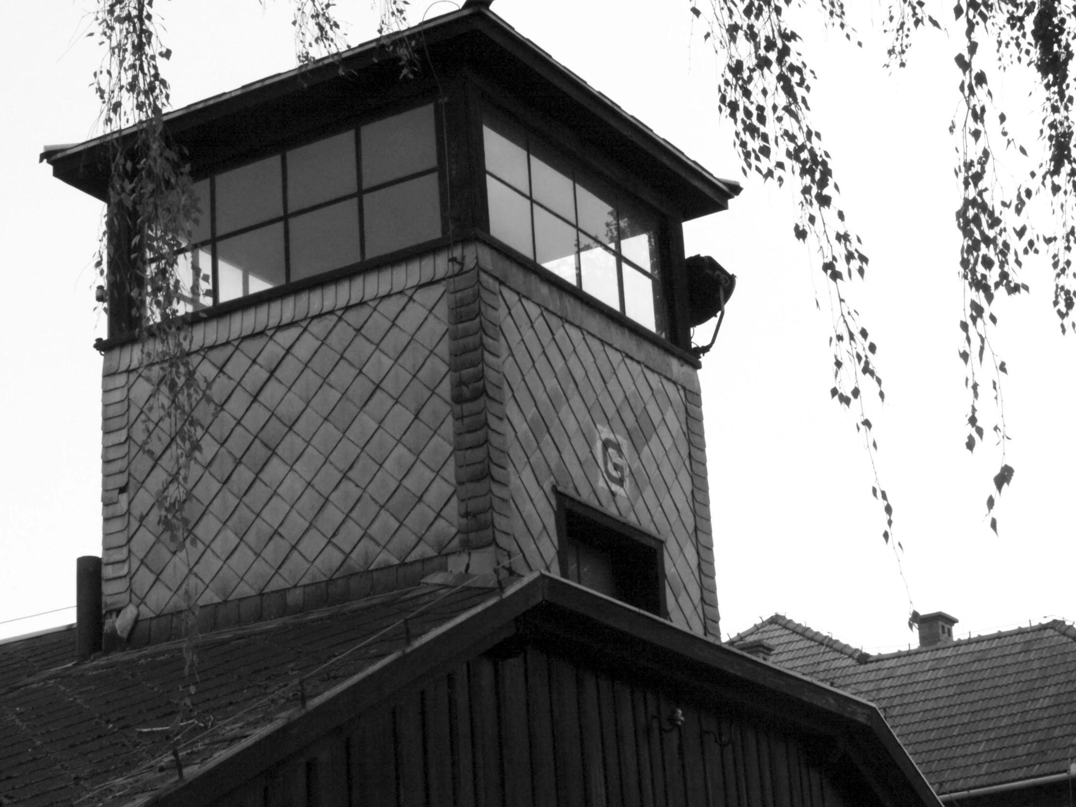 a clock tower on top of the building