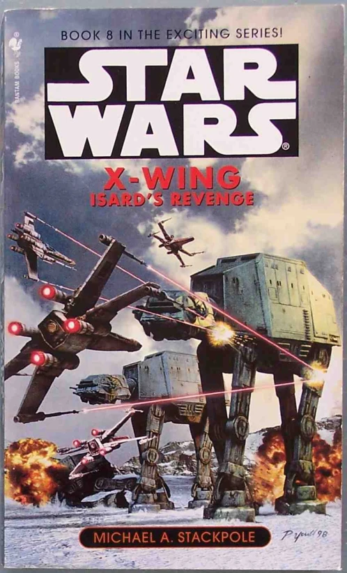 an paperback book cover for star wars x - wing