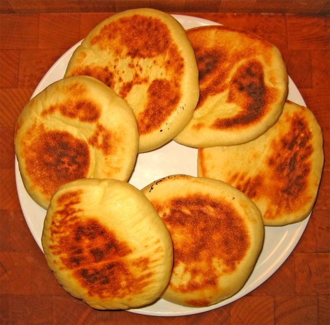 pancakes that have been sliced into four slices