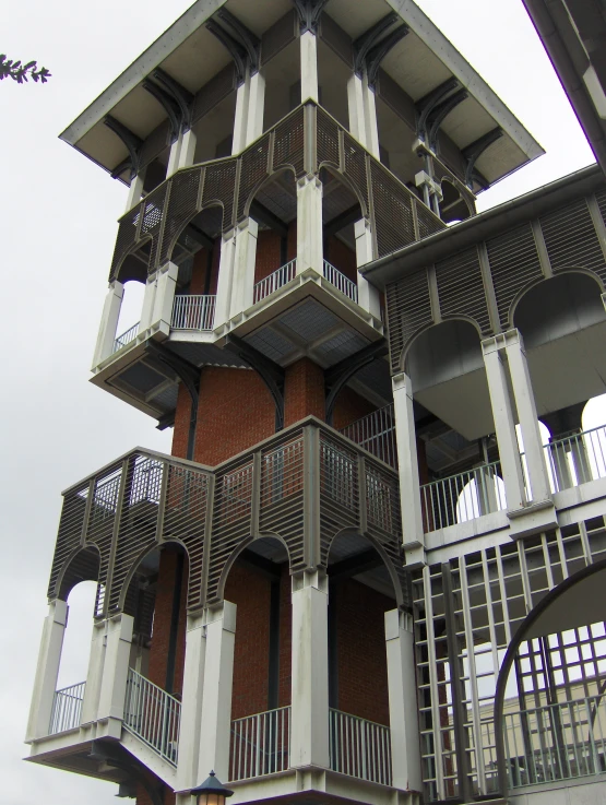 a view of a building from the ground