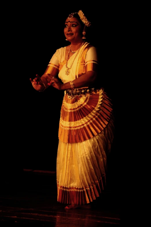 a woman in traditional indian dress