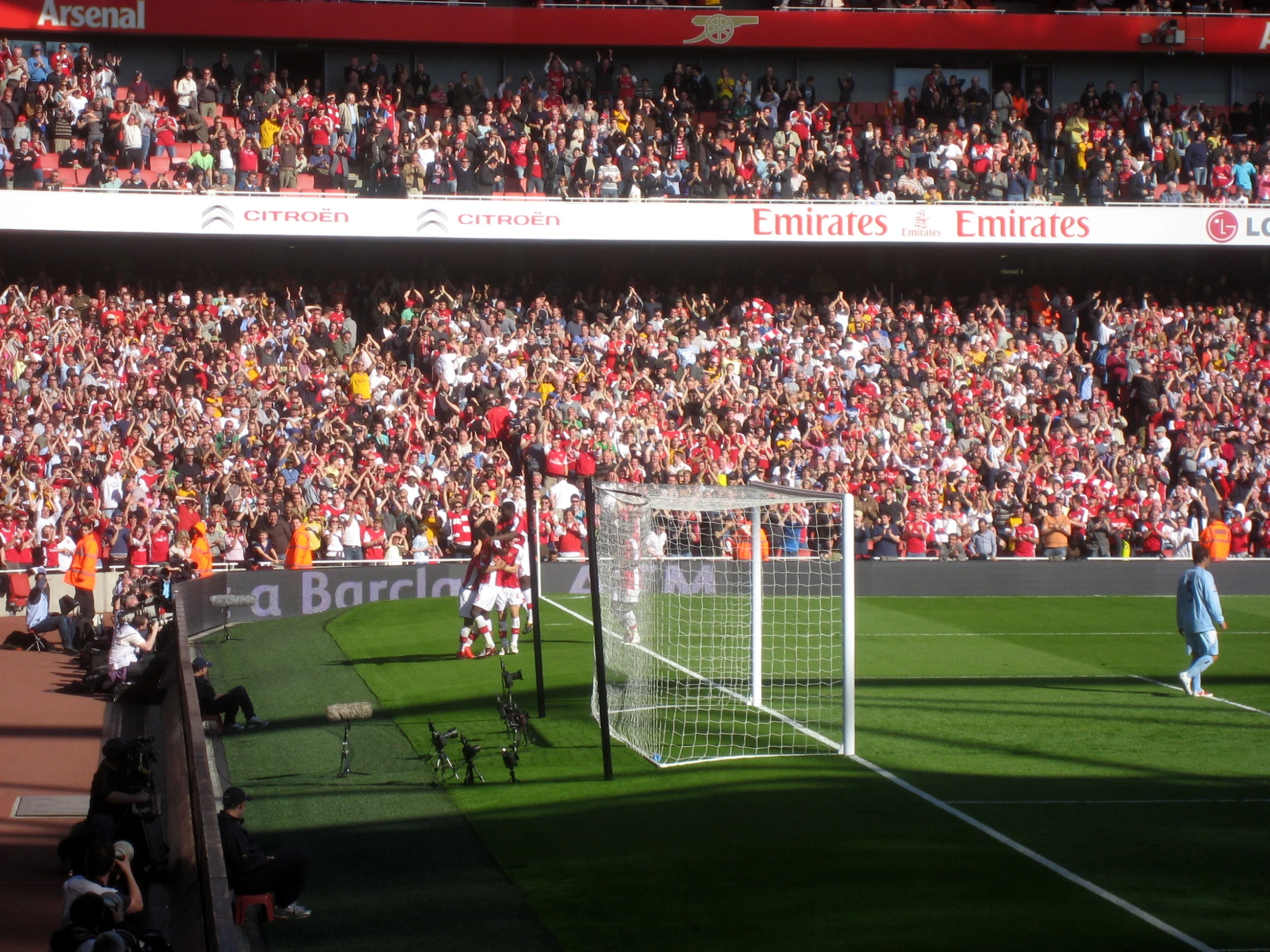 an image of a soccer game being played in stadium