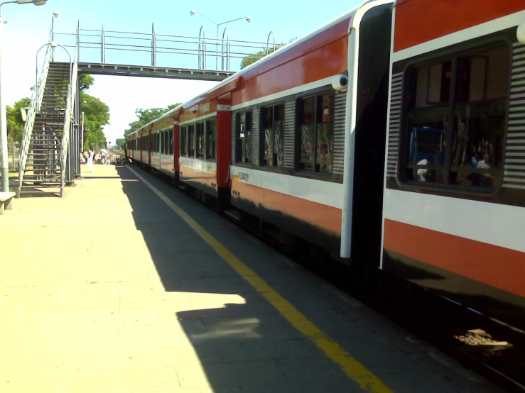 a train that is sitting in the rails