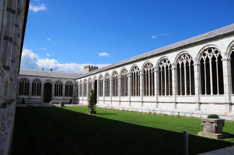 an exterior view of a building from the outside