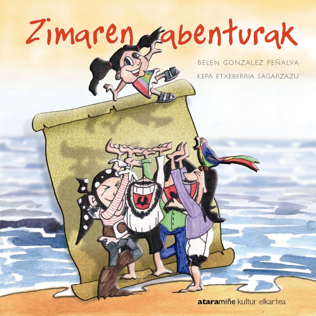 an illustrated book cover with a cartoon style image