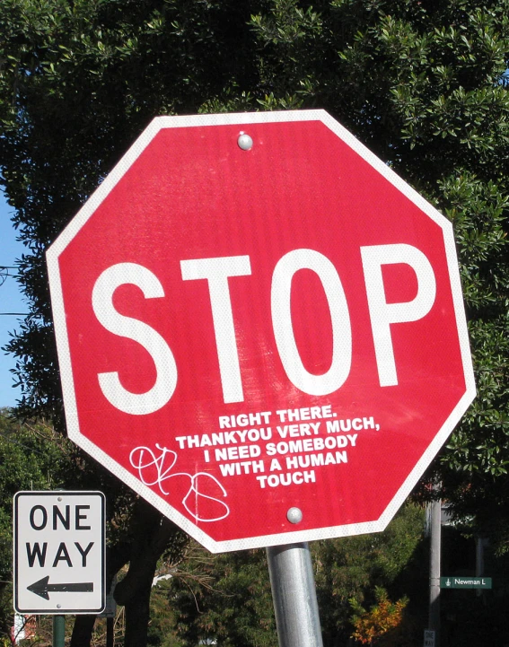 there is a stop sign that is on the corner