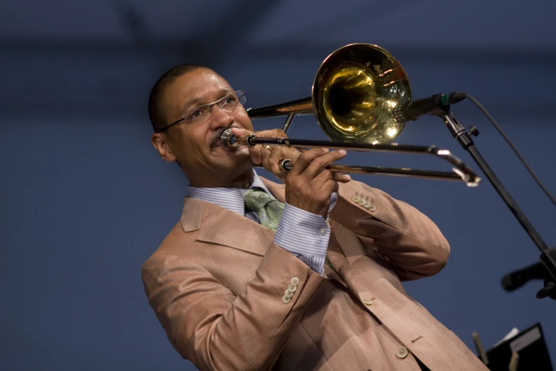 an image of a trumpet musician performing