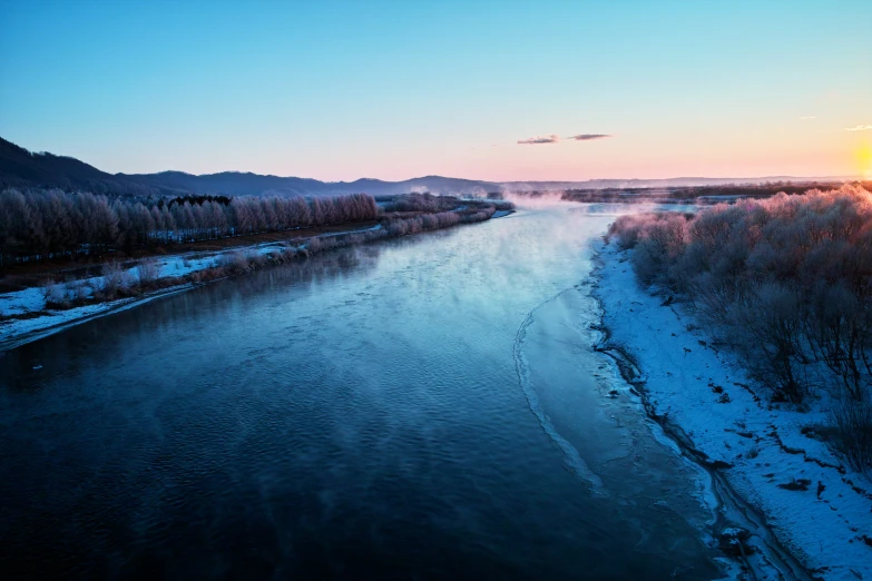 an image of a beautiful day on the river