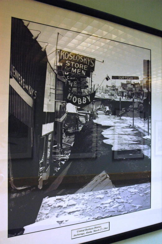 a picture of a street sign in black and white