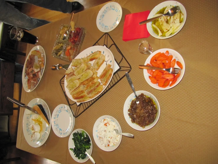 an image of plated food on the table