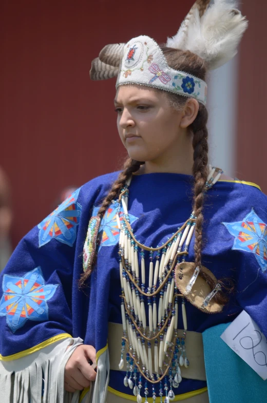 young woman dressed in a traditional indian attire