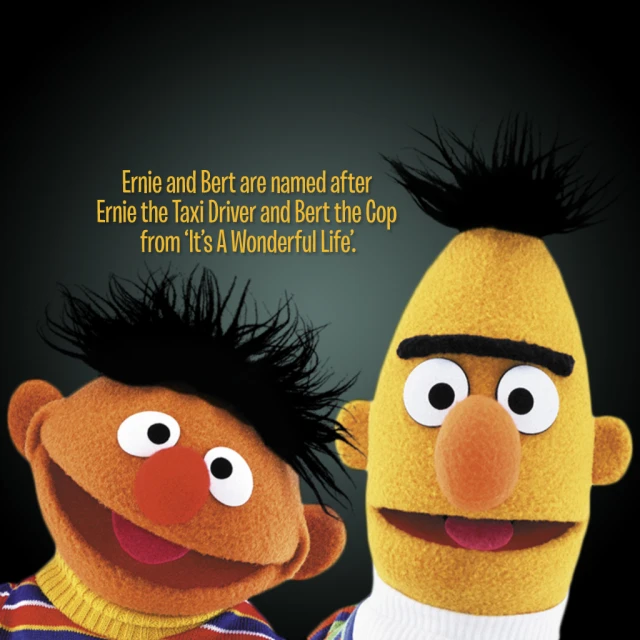 an illustration of the sesame street character and his friend bert from bert, the muppet