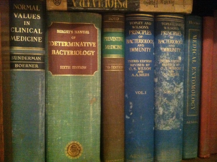 a row of books in the liry