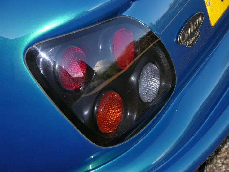 a close - up of a tail light and tail lights