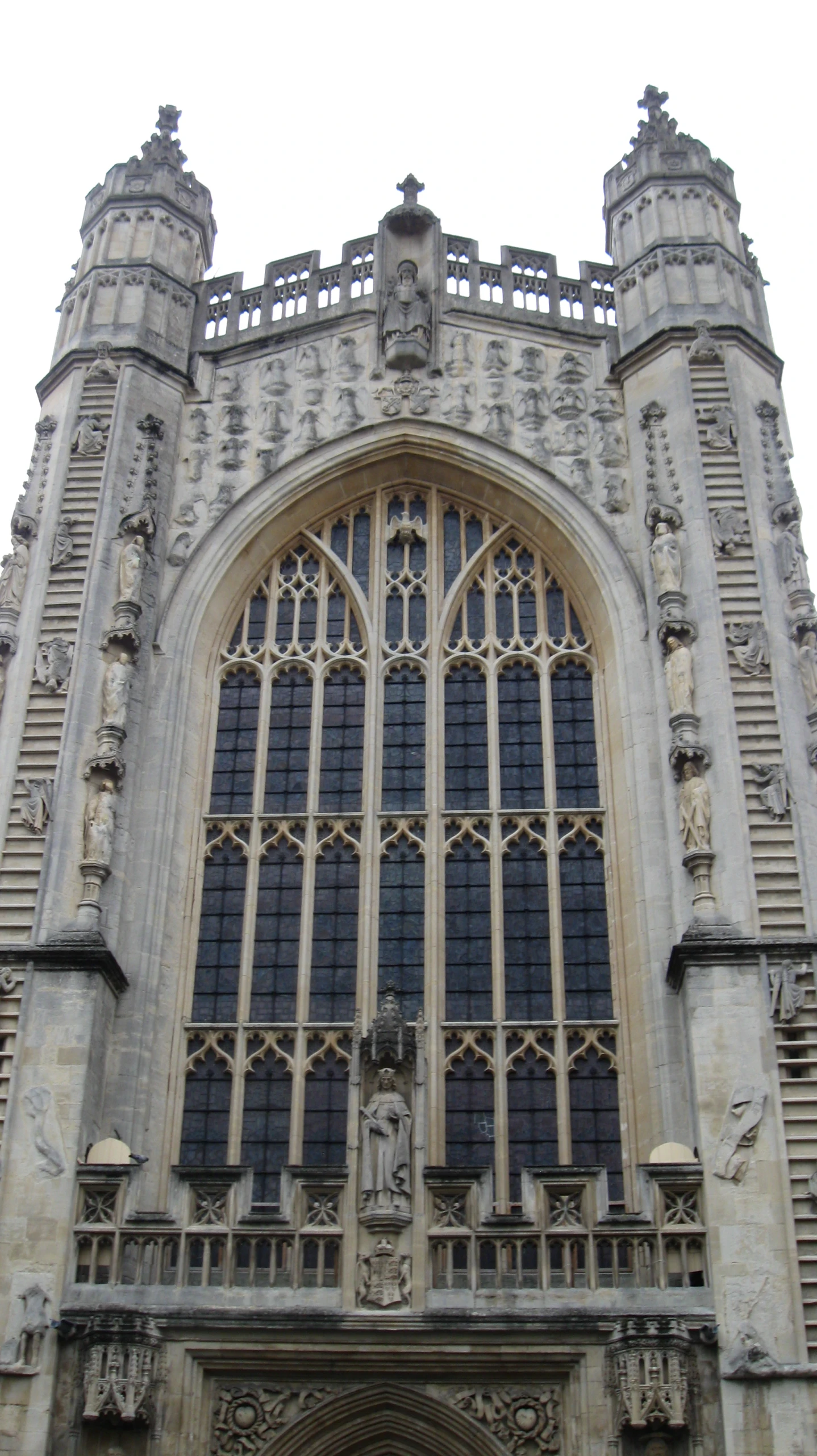 the ornate architecture on a large building