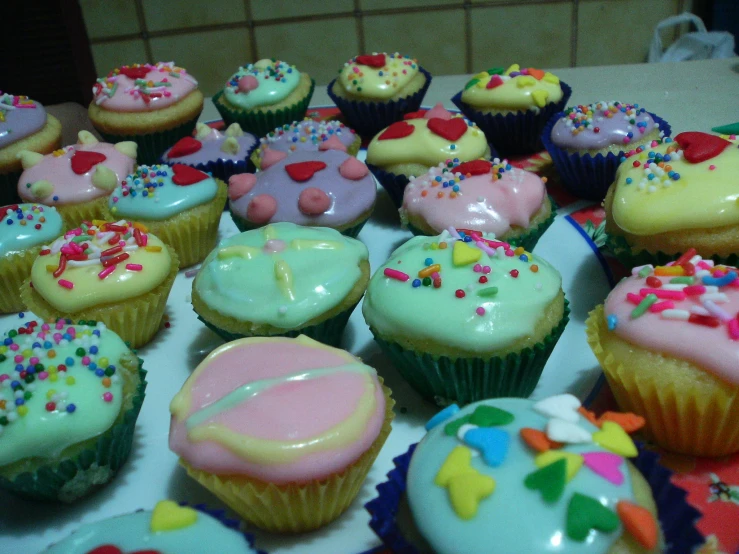 cup cakes and muffins on a counter