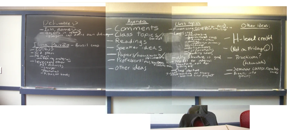 a class flip board that has several different kinds of writing