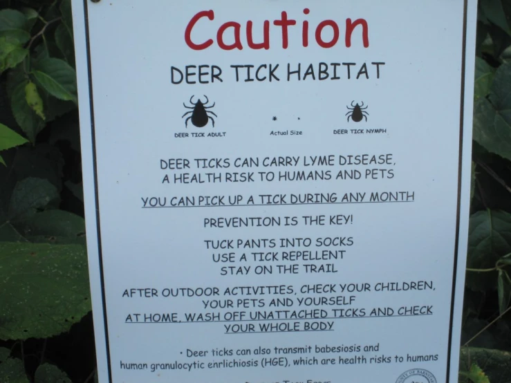 a sign at a zoo warning about a tick tick habit