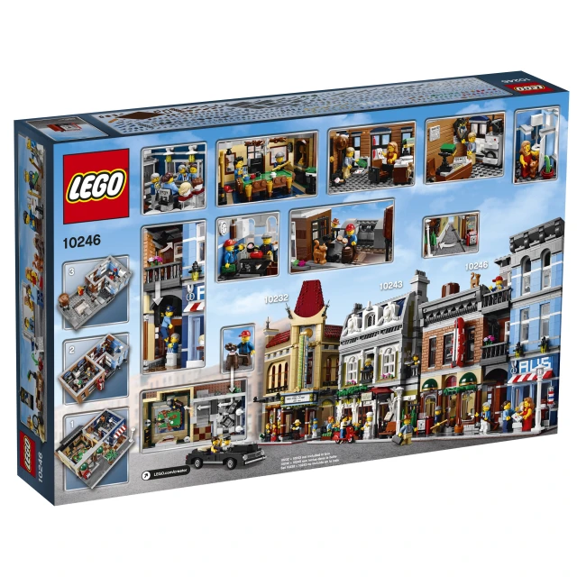 a boxed up lego picture of a city