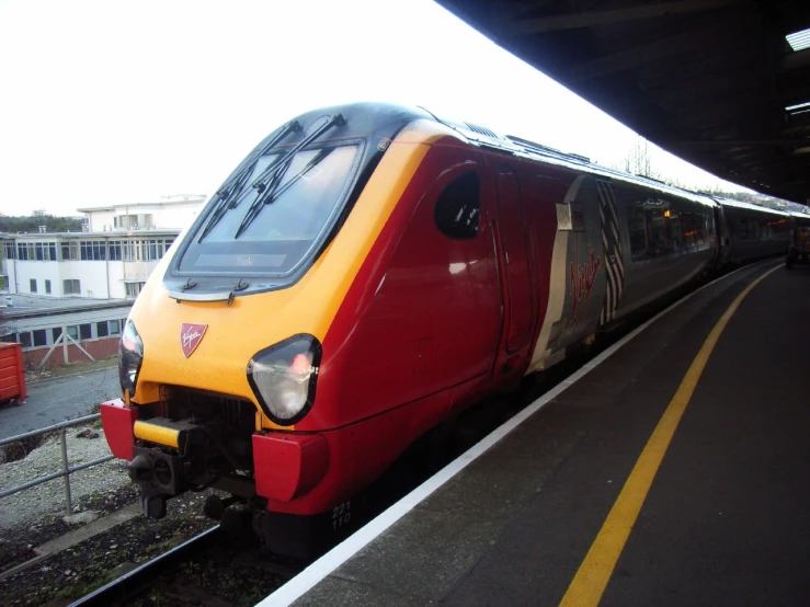 a train that is sitting on the tracks