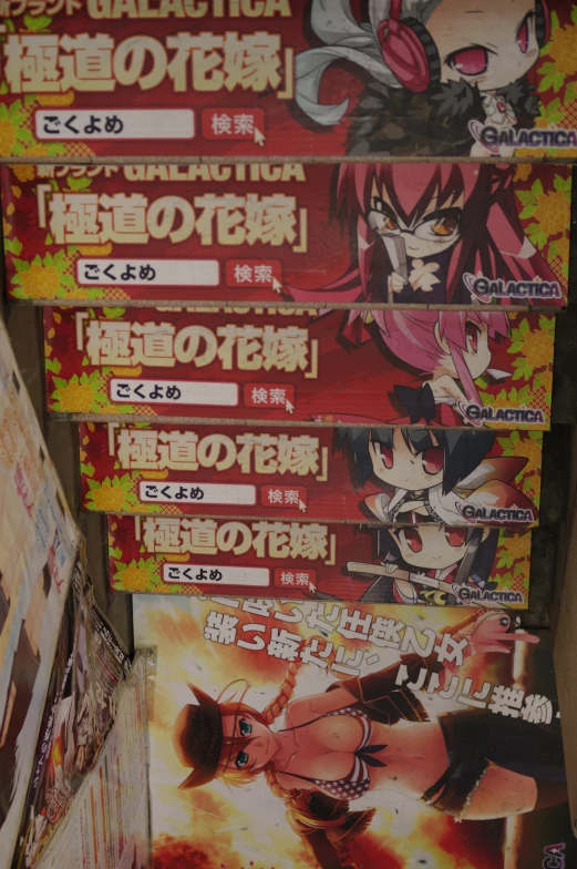 a poster display at a japanese event