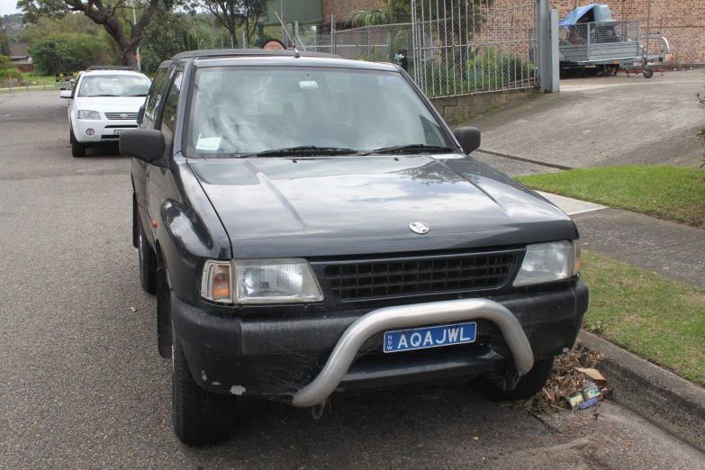 a van that has been parked on a street